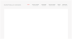 Desktop Screenshot of kunsthalle-giessen.de